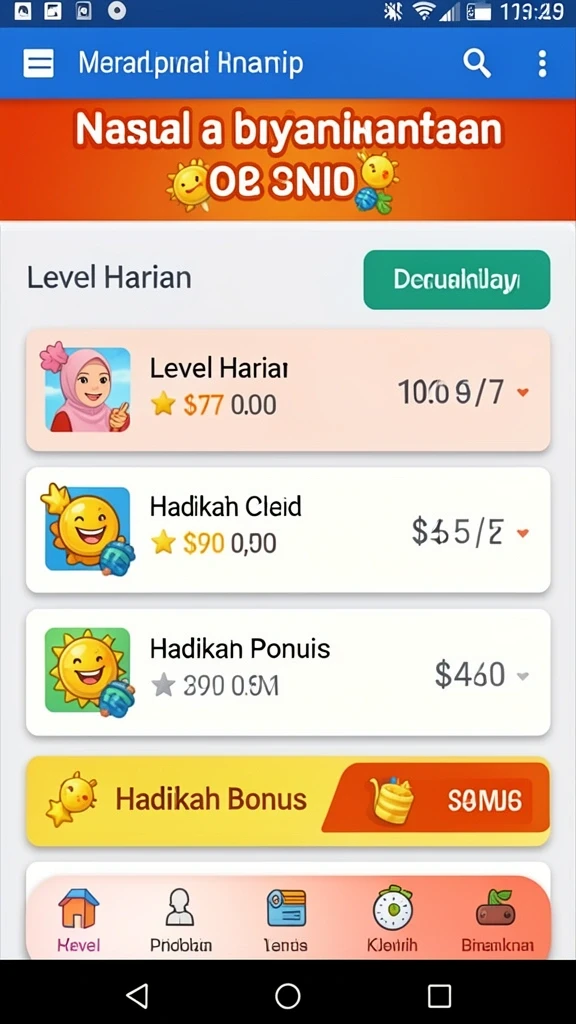 uus777 - Tampilan utama aplikasi UUS777 yang menarik.